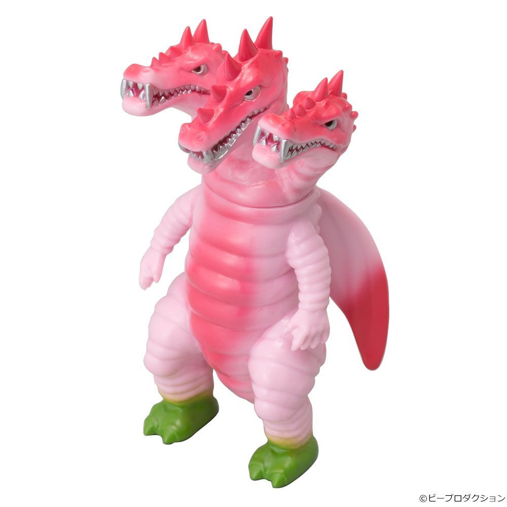 ミドルサイズ三つ首竜 フィギュア王限定カラー さくら色　若草色 ミドルサイズ三つ首竜 フィギュア王限定カラー さくら色 - メルカリ
