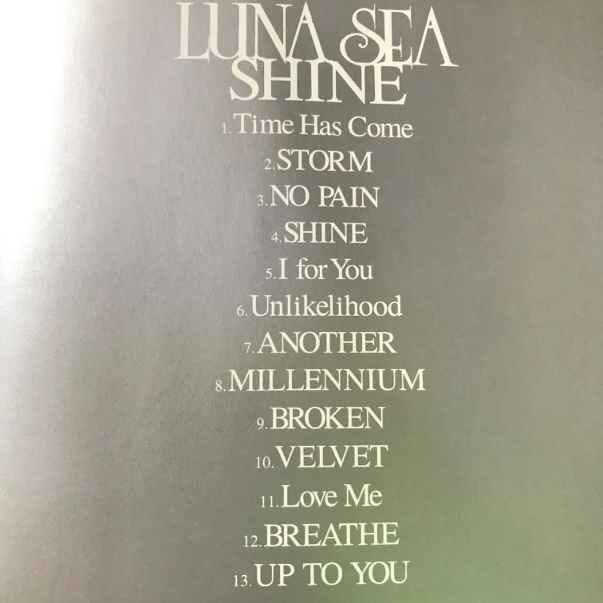 LUNA SEAアルバム    🌄   「LUNA SEA/SHINE」