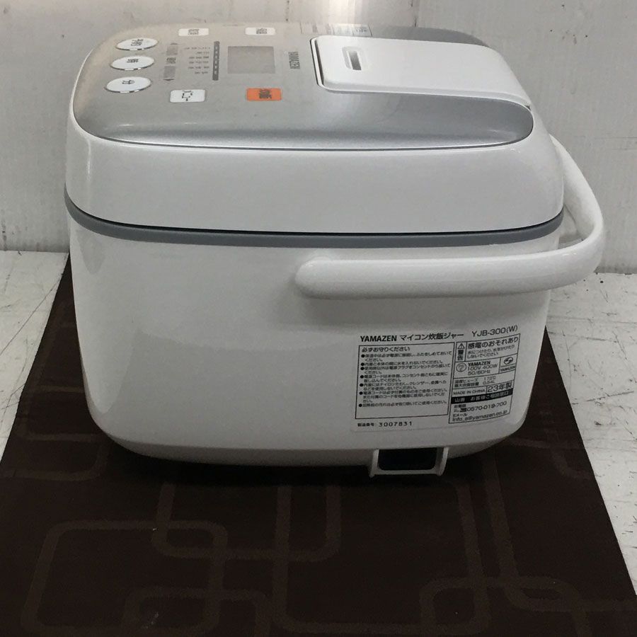 2019年式 3合 YAMAZEN 炊飯器 YJC-300 (W) アウトレット超特価】炊飯器