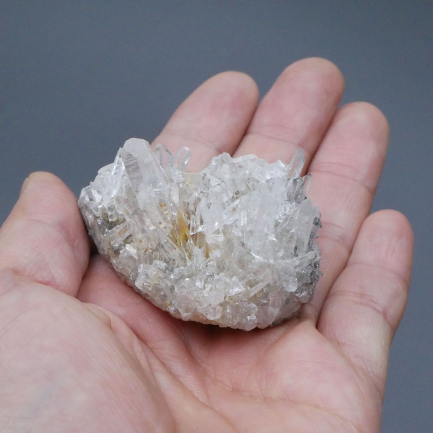 四川省産 菊花水晶 クラスター 1点物 約61g 天然石・置き物 空間