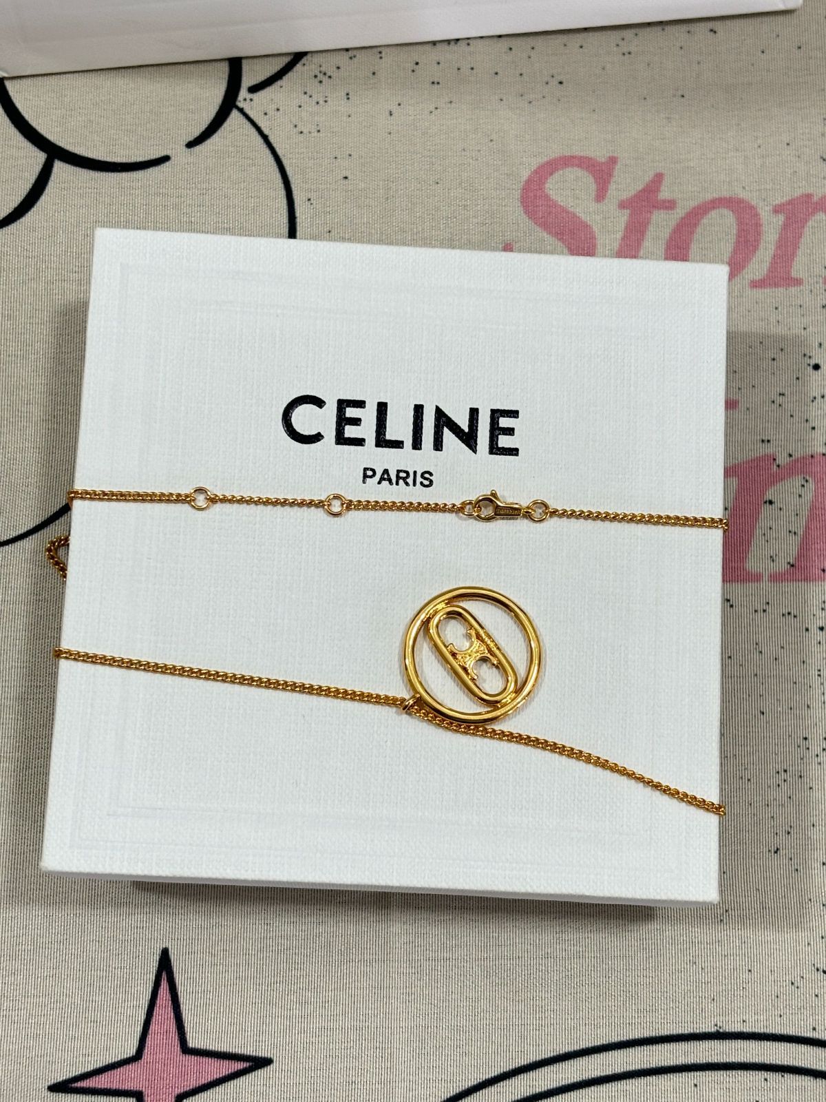 希少?高級 CELINE セリーヌ ゴールド ネックレス