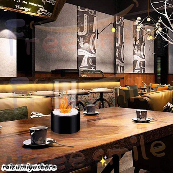 卓上暖炉 即購入OK バイオエタノール暖炉 円形 卓上 ウィンドガード付