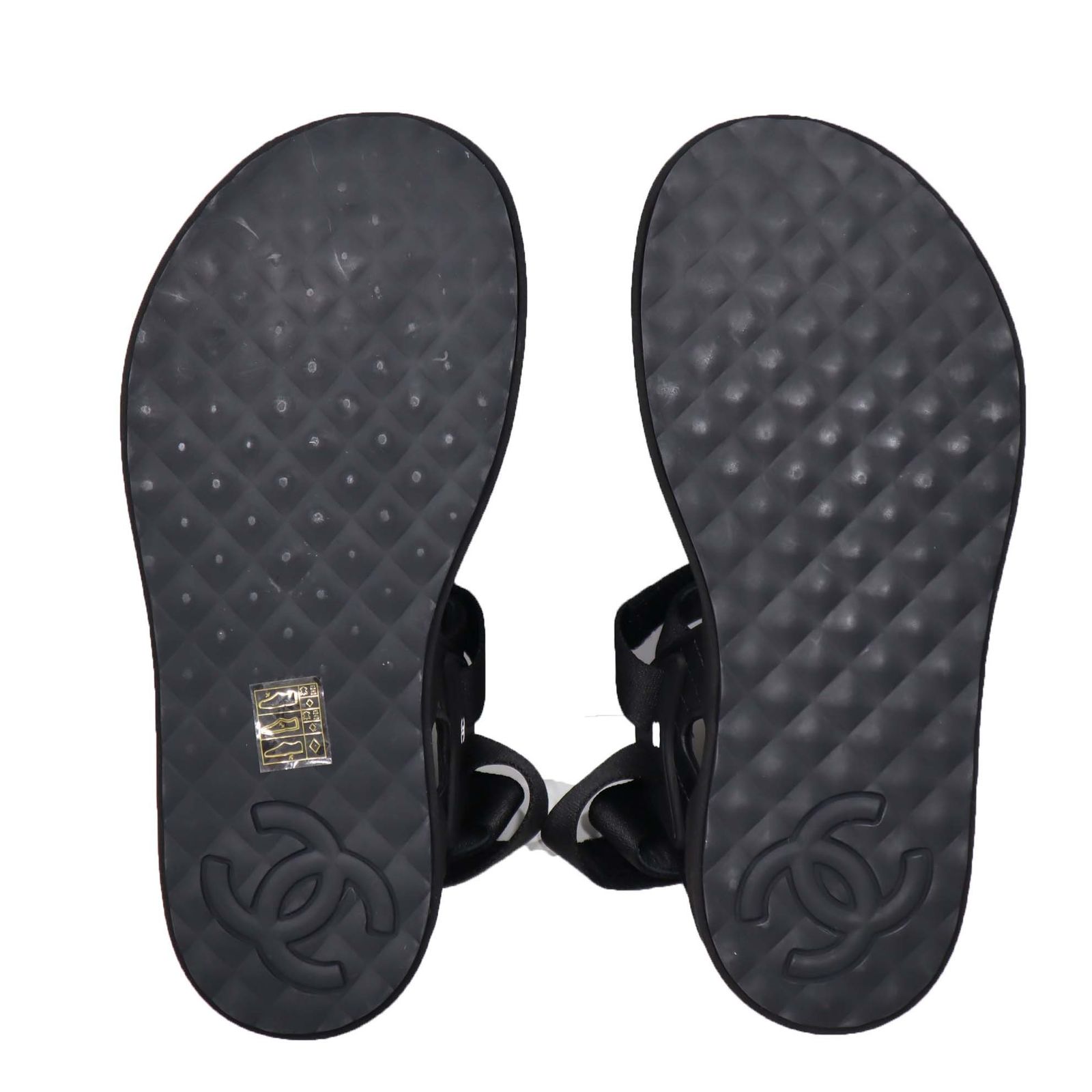 CHANEL シャネル サンダル 23A G45083 39 24.5cm マトラッセ スポーツ