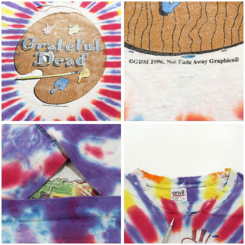 90s USA製 vintage グレイトフルデッド Grateful Dead Anvil タイダイ