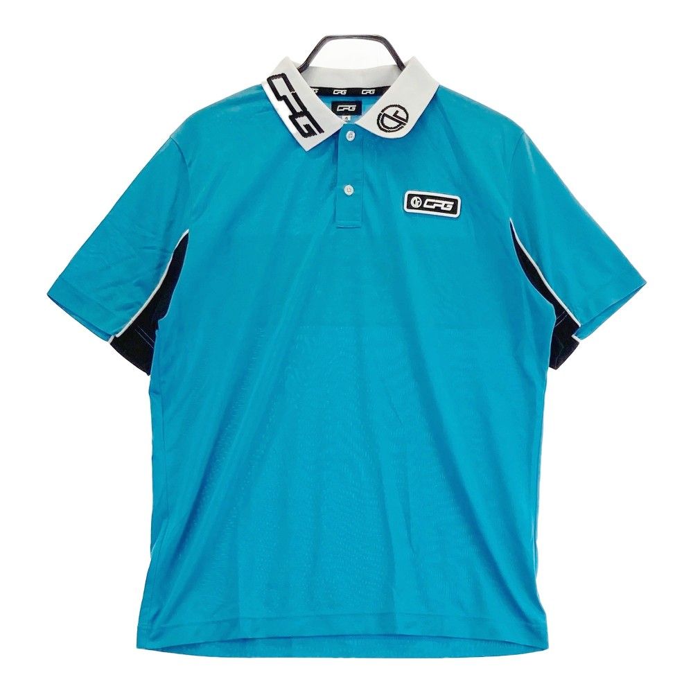 CPG ブルー ゴルフシャツ サイズ4 サイズ：4 CPG GOLF シーピージーゴルフ 半袖ポロシャツ ブルー