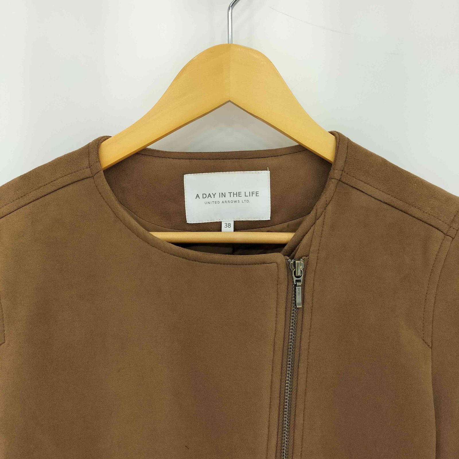極美品✨ユナイテッドアローズ アデイインザライフラムレザー ノーカラーライダース UNITED ARROWS LTD. OUTLET（ユナイテッドアローズアウトレット