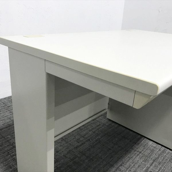 今がチャンス！ 片袖デスク 3段袖 オフィスデスク W1200 ライトグレー