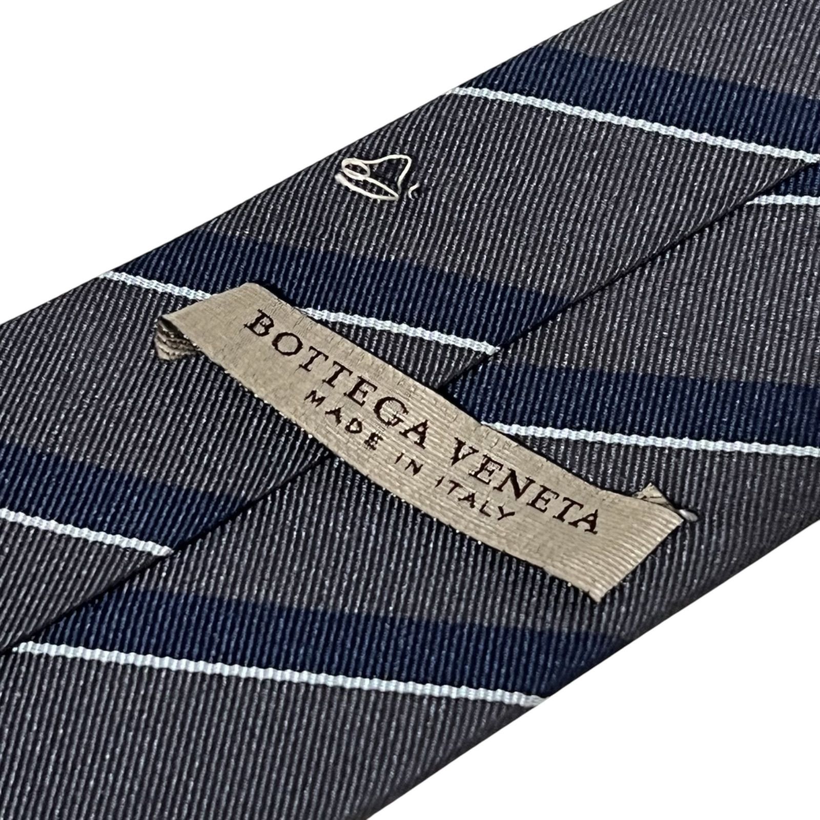 BOTTEGA VENETA ストライプ ネクタイ 美品 ボッテガヴェネタ ネクタイ