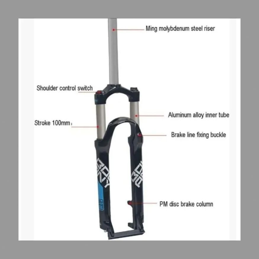 29インチ自転車MTBフォーク アルミニウム合金ショックアブソーバースプリングフォーク