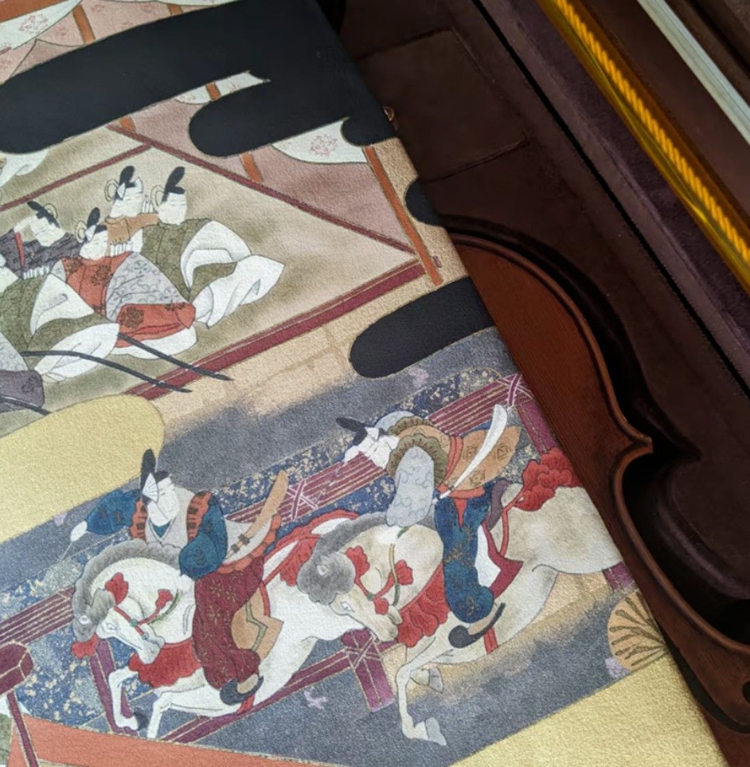 御家人 |silk violin blanket|長方形 バイオリンケース中敷きマット ヴァイオリン 音楽ギフト