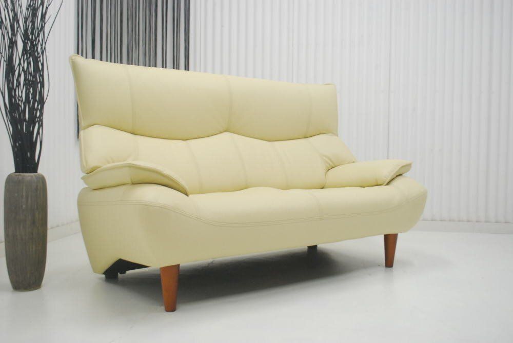 限定アイテム入荷。 アウトレット 現品限り 一部送料無料 大 展示品 ♥ 本革 ハイバッグモダンソファー アイボリー 北欧調モダン ２人掛けソファー 250820-マリアン2p 夢は叶う