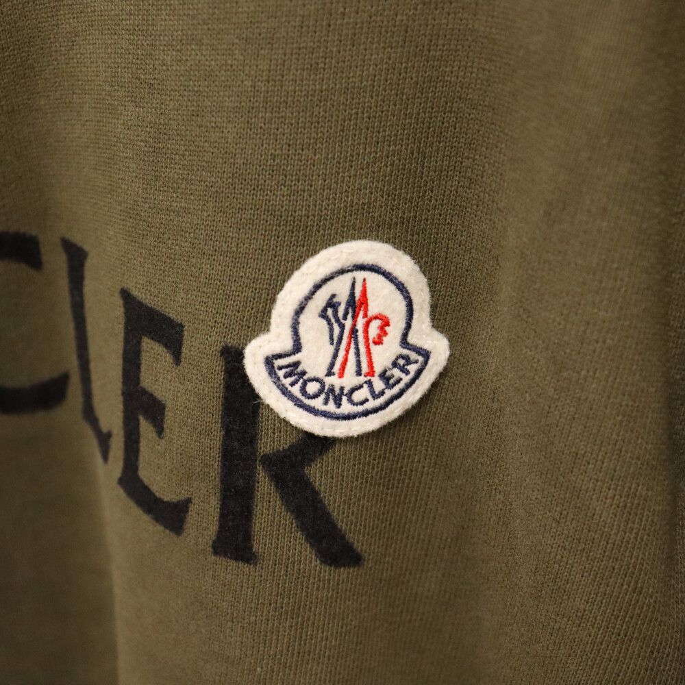 モンクレール マグリア　スウェットトレーナー トップス　カーキ　Sサイズ MONCLER (モンクレール) MAGLIA マグリア フロントロゴ クルー