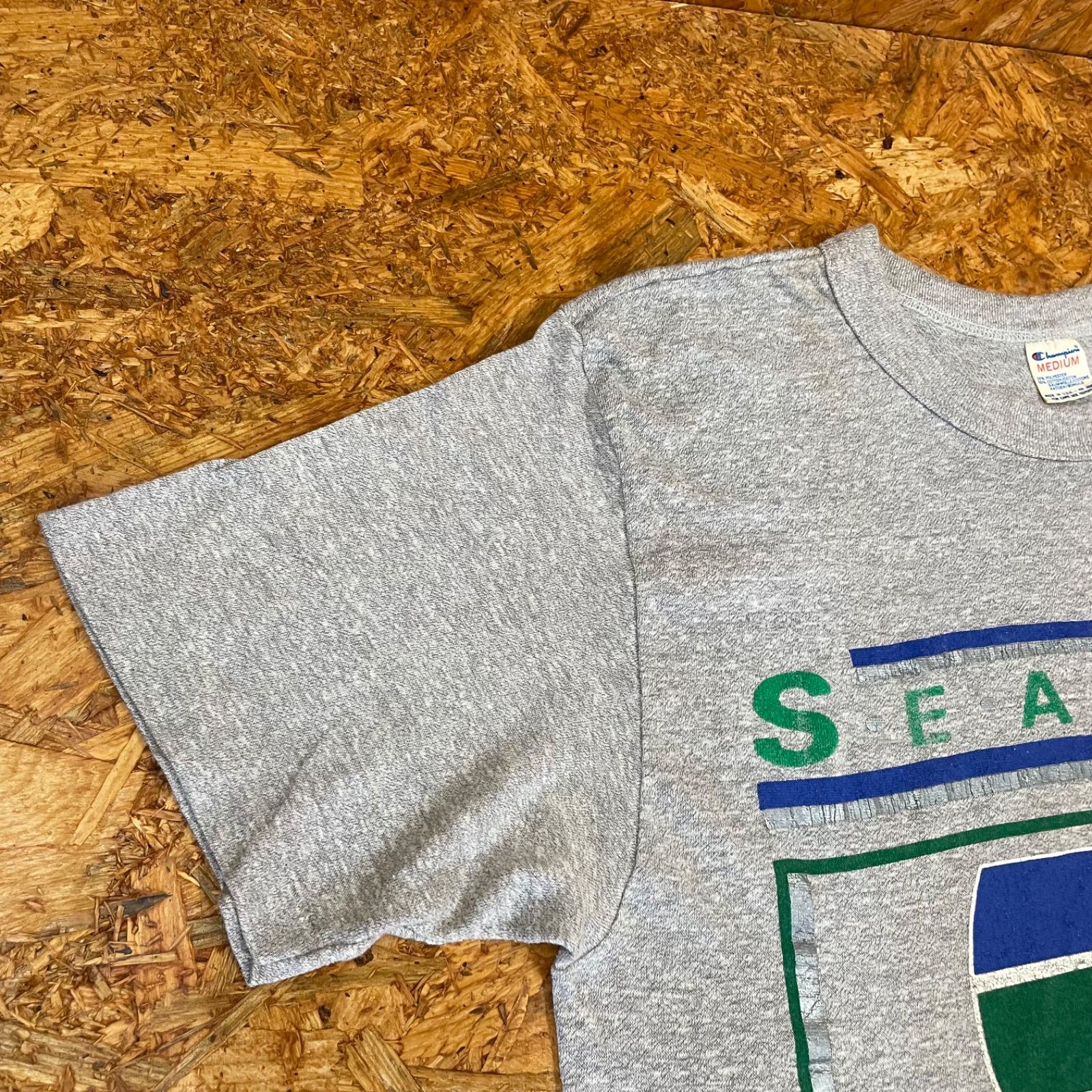 USA製 '80s Champion SEATTLE SEAHAWKS Tシャツ M グレー トリコタグ