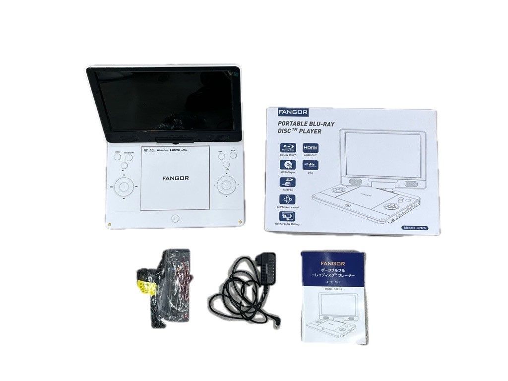 ▽FANGOR ポータブルブルーレイディスクプレーヤー F-BR126 00620