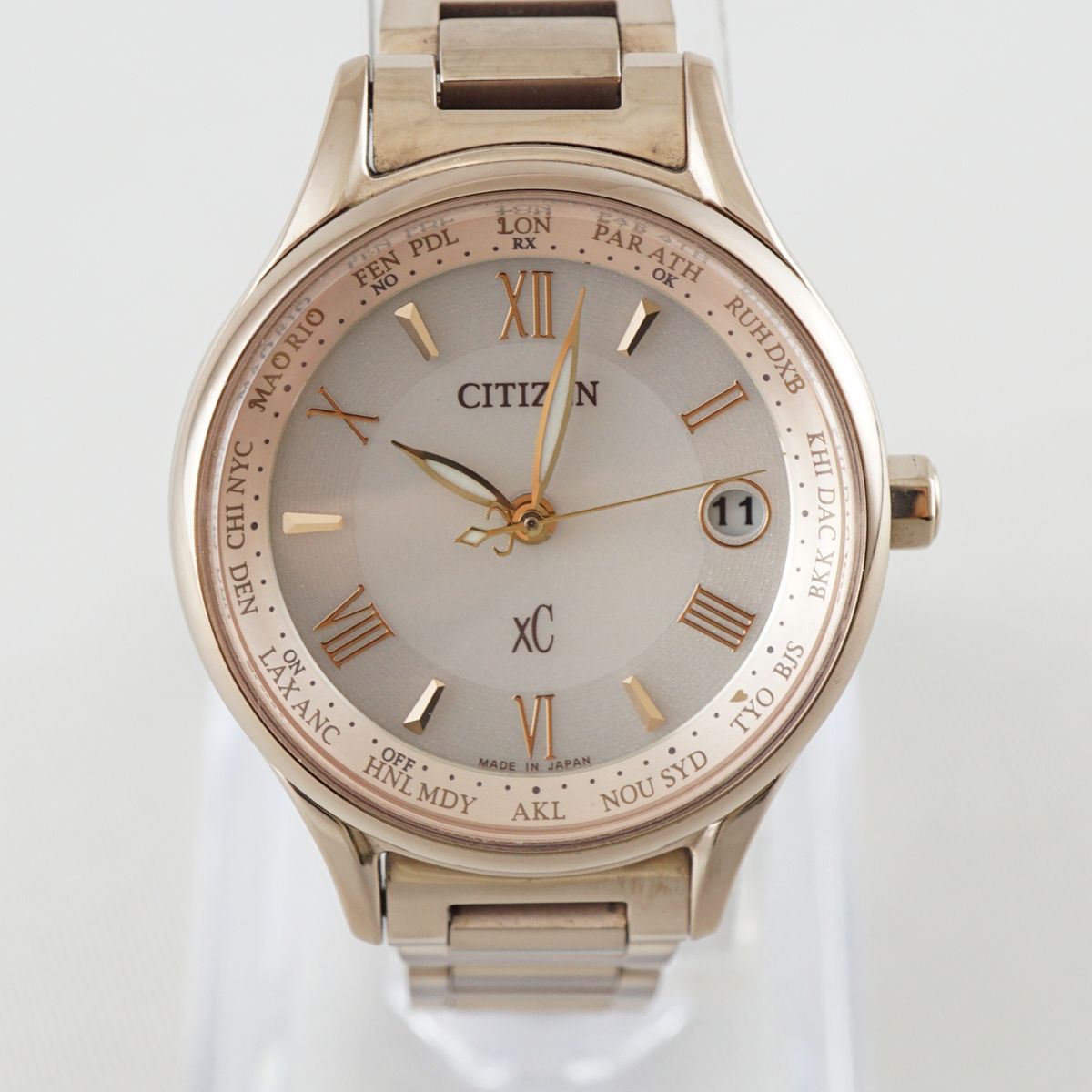 CITIZEN XC クロスシー 腕時計 USED美品 H246-T024696 エコドライブ