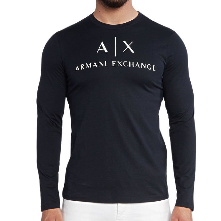 ARMANI EXCHANGE ロゴプリント長袖シャツ アルマーニエクスチェンジ T  