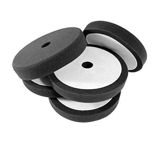 180mm_5 [ROLZA] ポリッシャー スポンジ バフ ワックスがけ 研磨 艶出し 細目 5点 セット 180mm