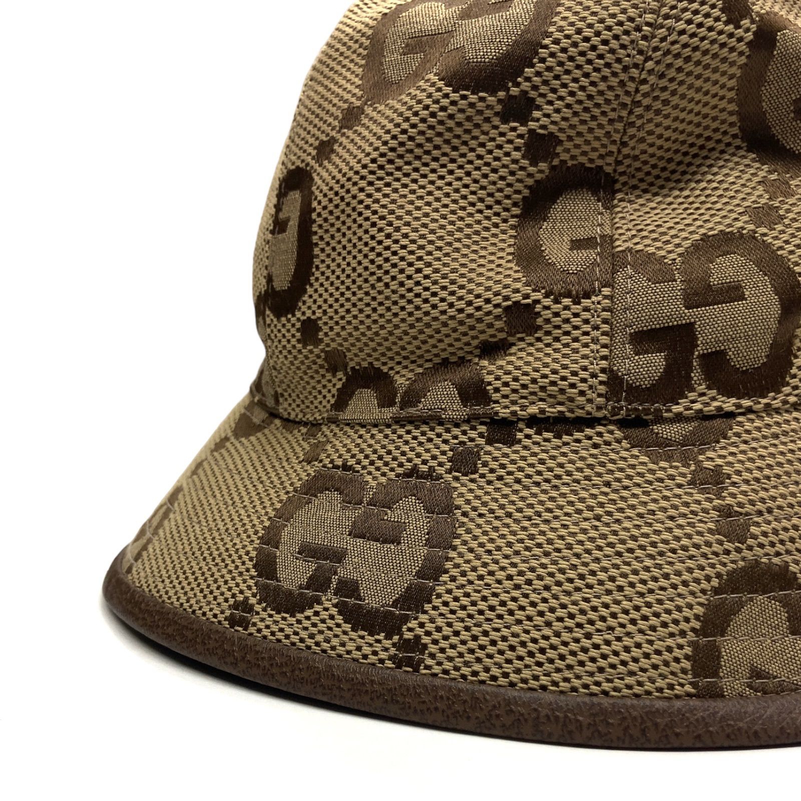 未使用品】GUCCI グッチ ジャンボ GGキャンバス バケットハット 
