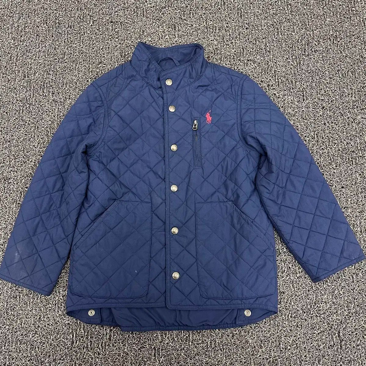 【人気SALE，100%新品】 ポロ キッズ キルティング アウター ジャケット キルティング 7サイズ 130サイズ ネイビー その他