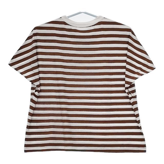 【オールドマンズテーラー】半袖サーカスTシャツ/美品/CIRCUSコットンT R&D.M.Co- ボーダー コットン 半袖Tシャツ カットソー ブラウン