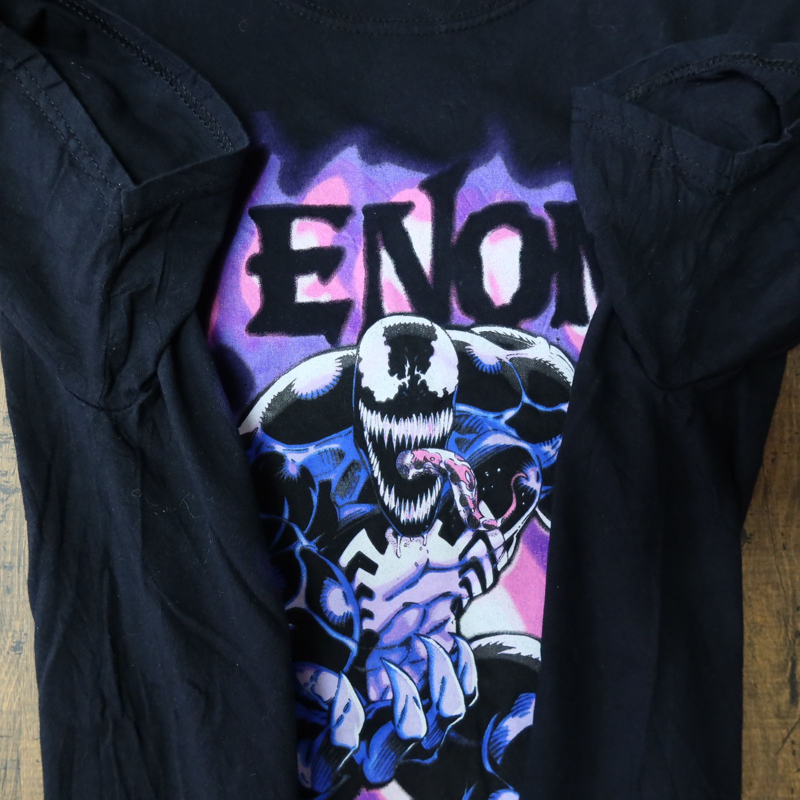 00s～ Vintage US古着☆Venom ヴェノム MARVEL マーベル アメコミ 半袖 