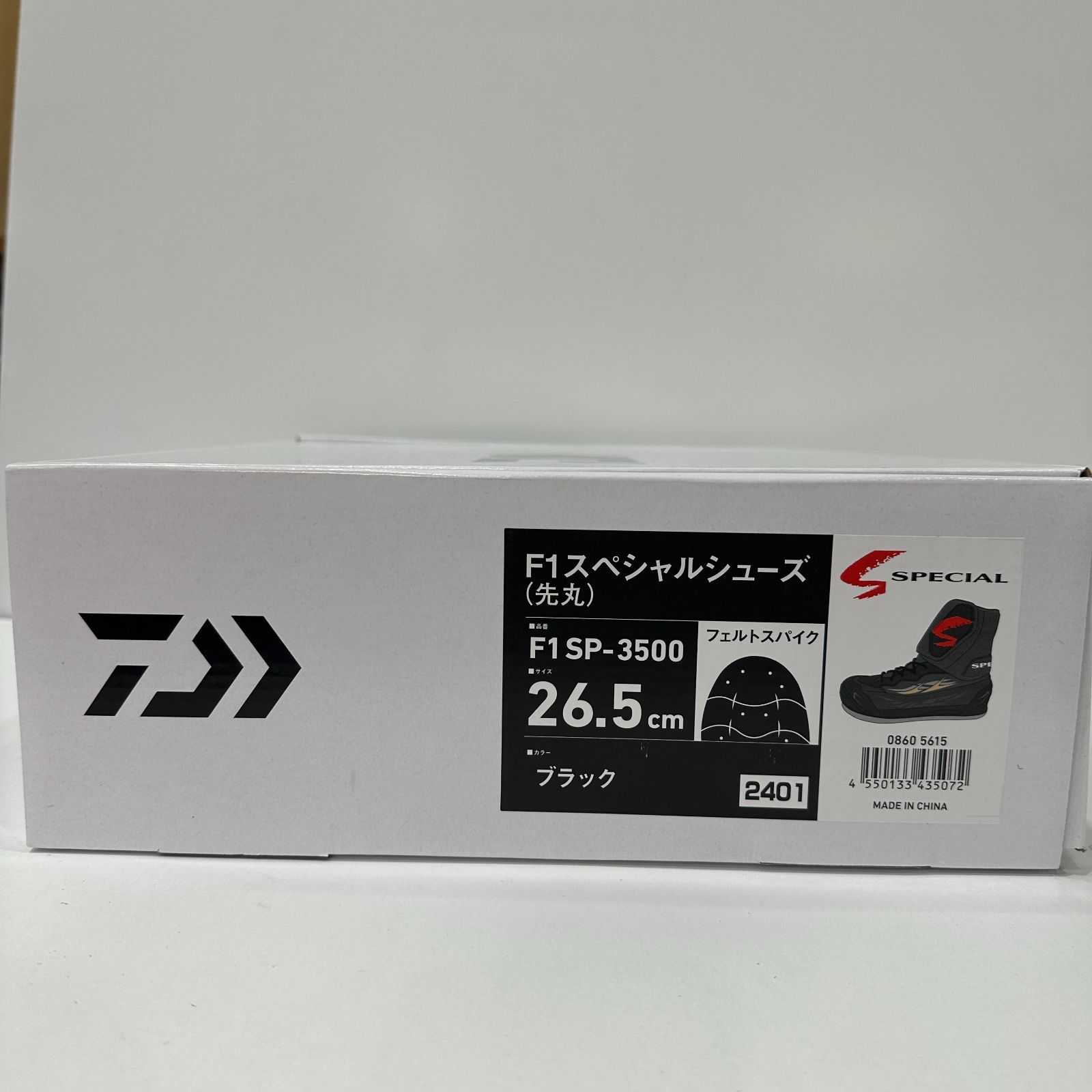 ダイワ F1 シューズ 先丸 フェルトスパイクソール F1SP-3500 ブラック 26.5cm