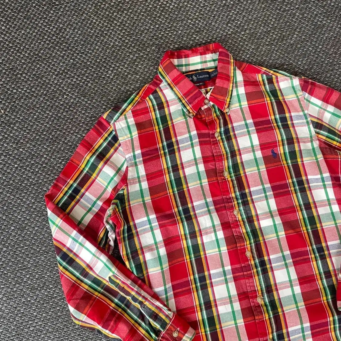 POLO RALPH LAUREN(ポロラルフローレン) レッドカラースキーム チェック コットン シャツ