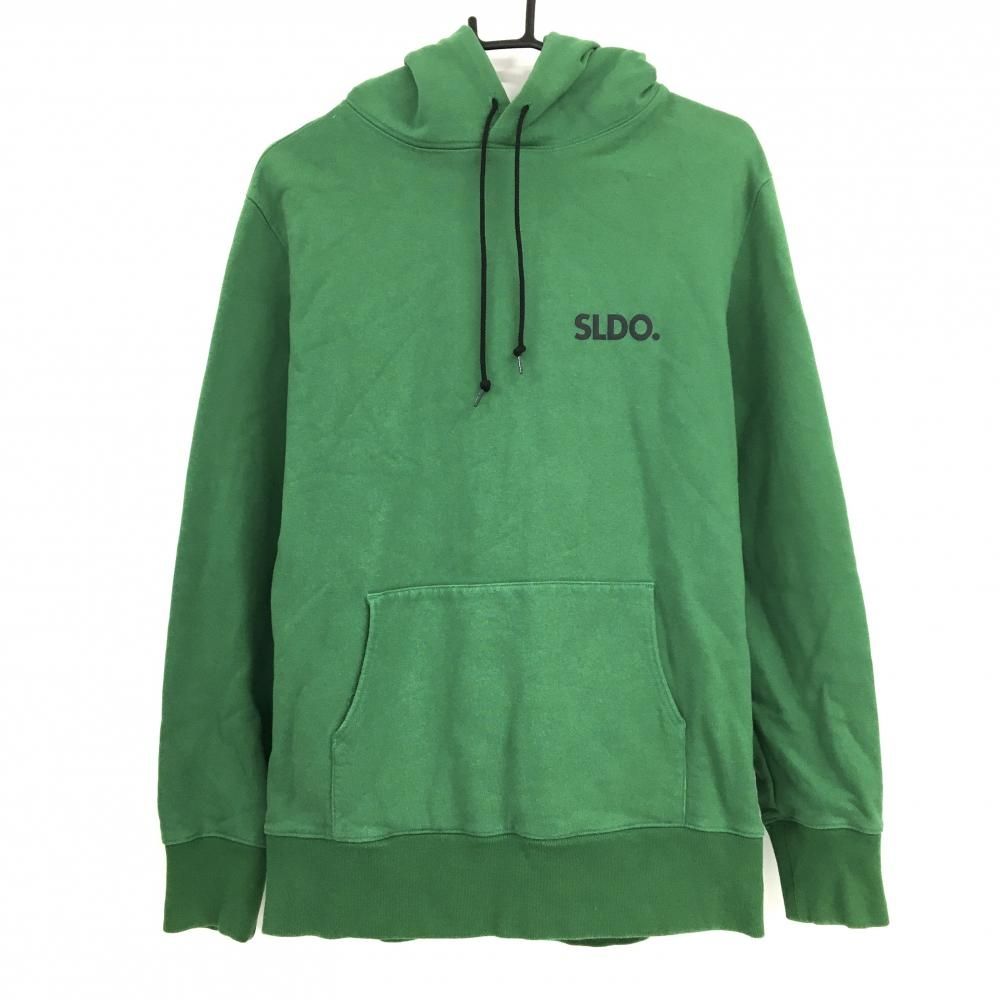 エスルド パーカー グリーン 裏起毛 トレーナー ポケット付 メンズ L