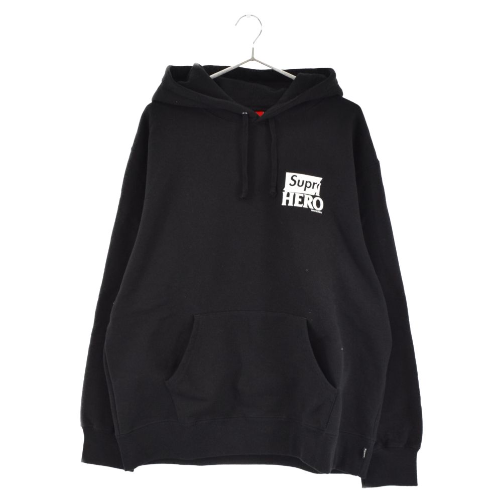 SUPREME (シュプリーム) 22SS ANTIHERO Hooded Sweatshirt アンタイヒーロー プルオーバーパーカー ブラック -  メルカリ