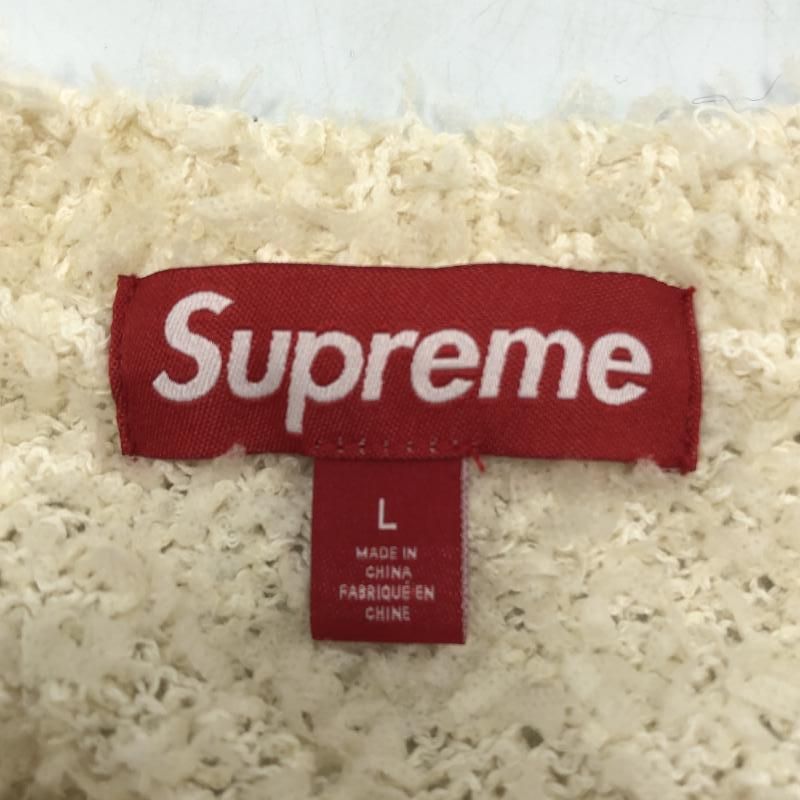中古】Supreme 25SS Texture Arc Sweater Cream L クリーム