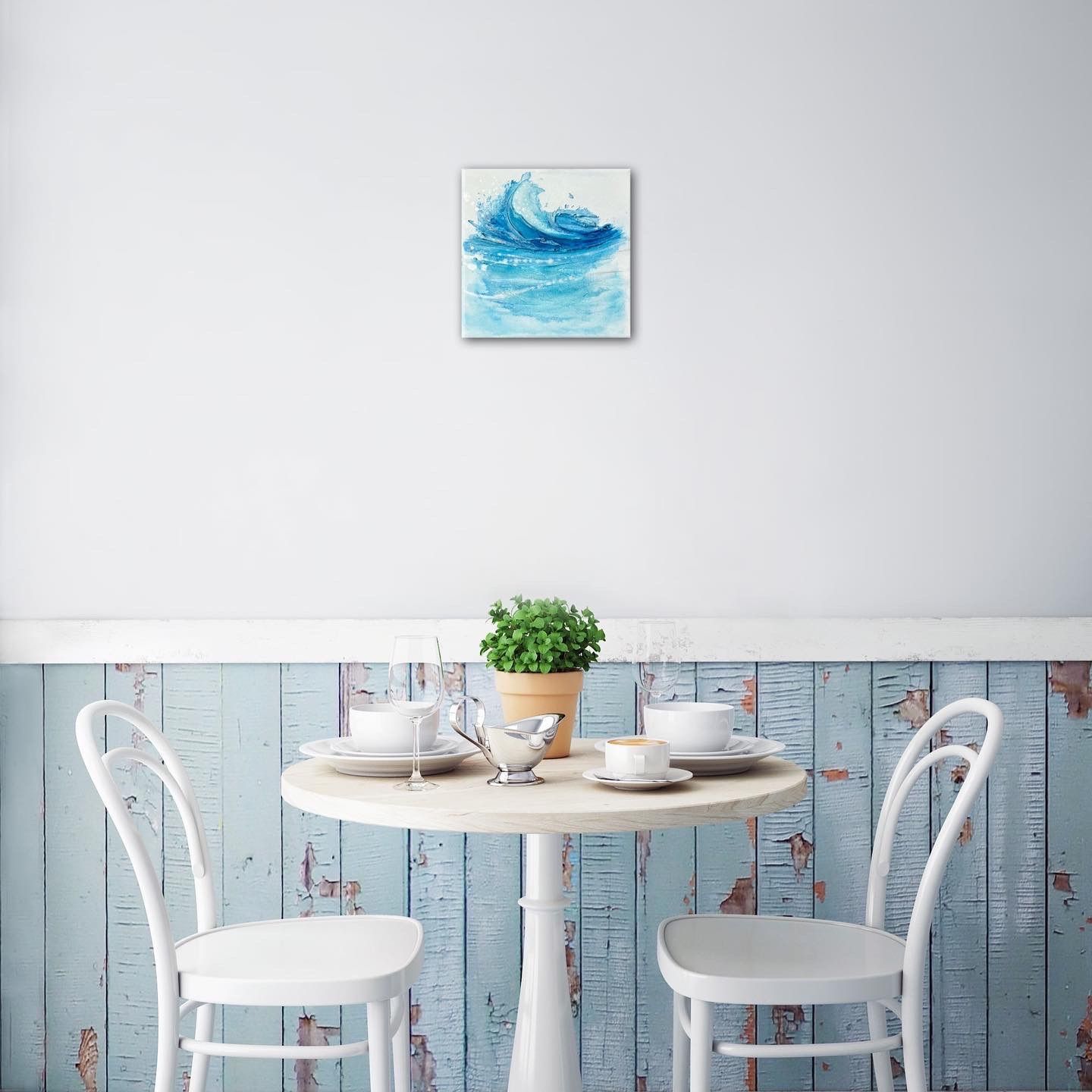 23×23 抽象画 テクスチャー 海 絵画 アートパネル インテリア