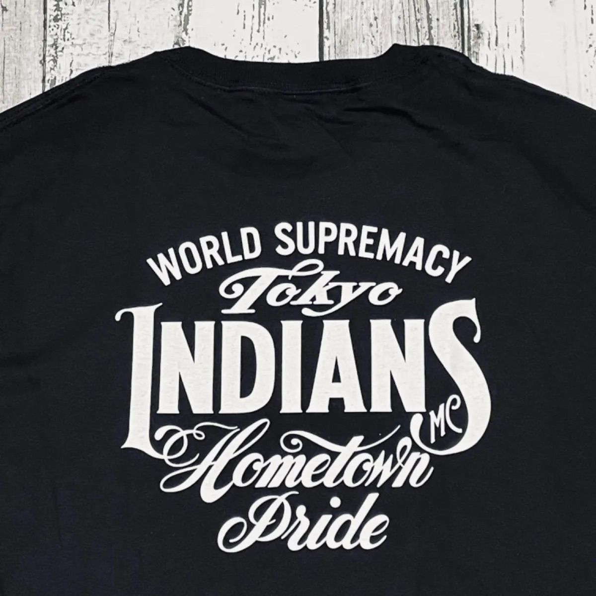 Tokyo Indians ロングスリーブTシャツ 黒白 L 東京インディアンズ-