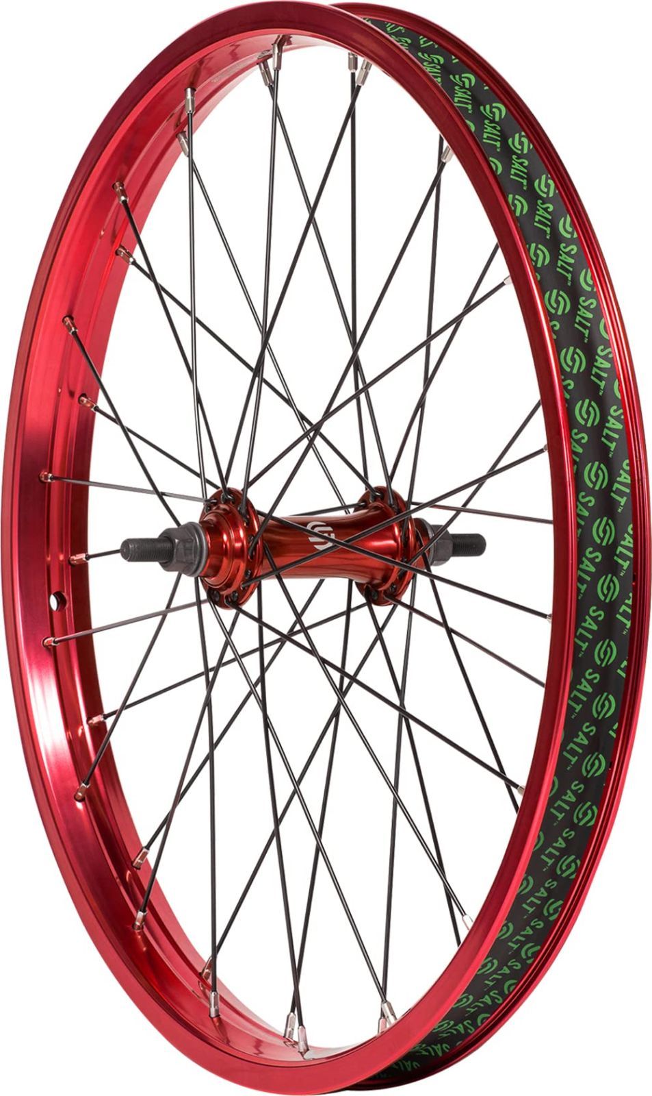 レッド ソルト(Salt) BMX用ホイール エベレスト フロント 20インチ 3/8＂アクスル対応 レッド - メルカリ