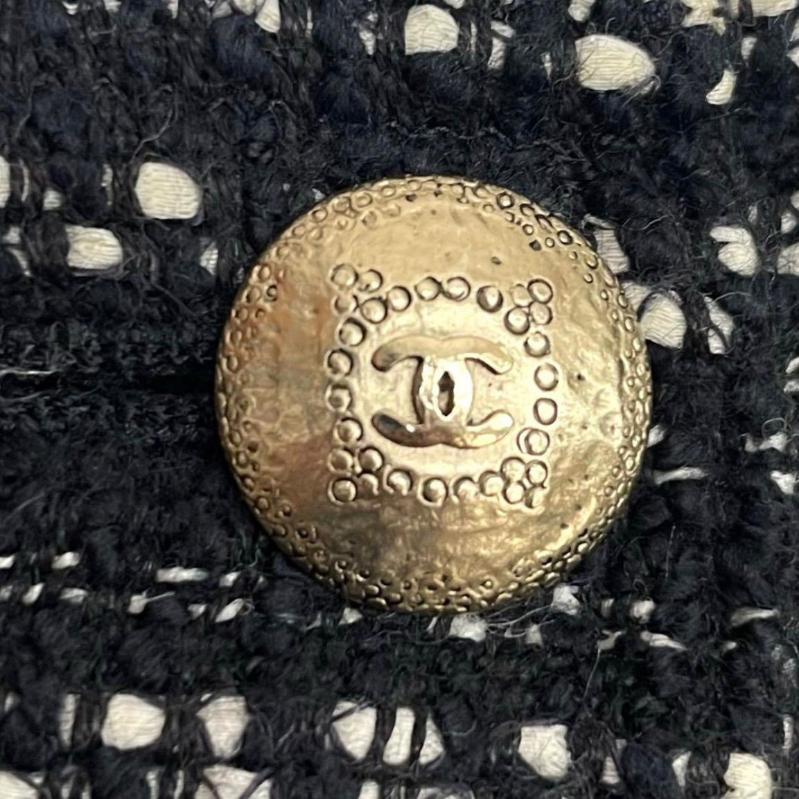 CHANEL シャネル サマーツイードスカート ココボタン P25509V15888