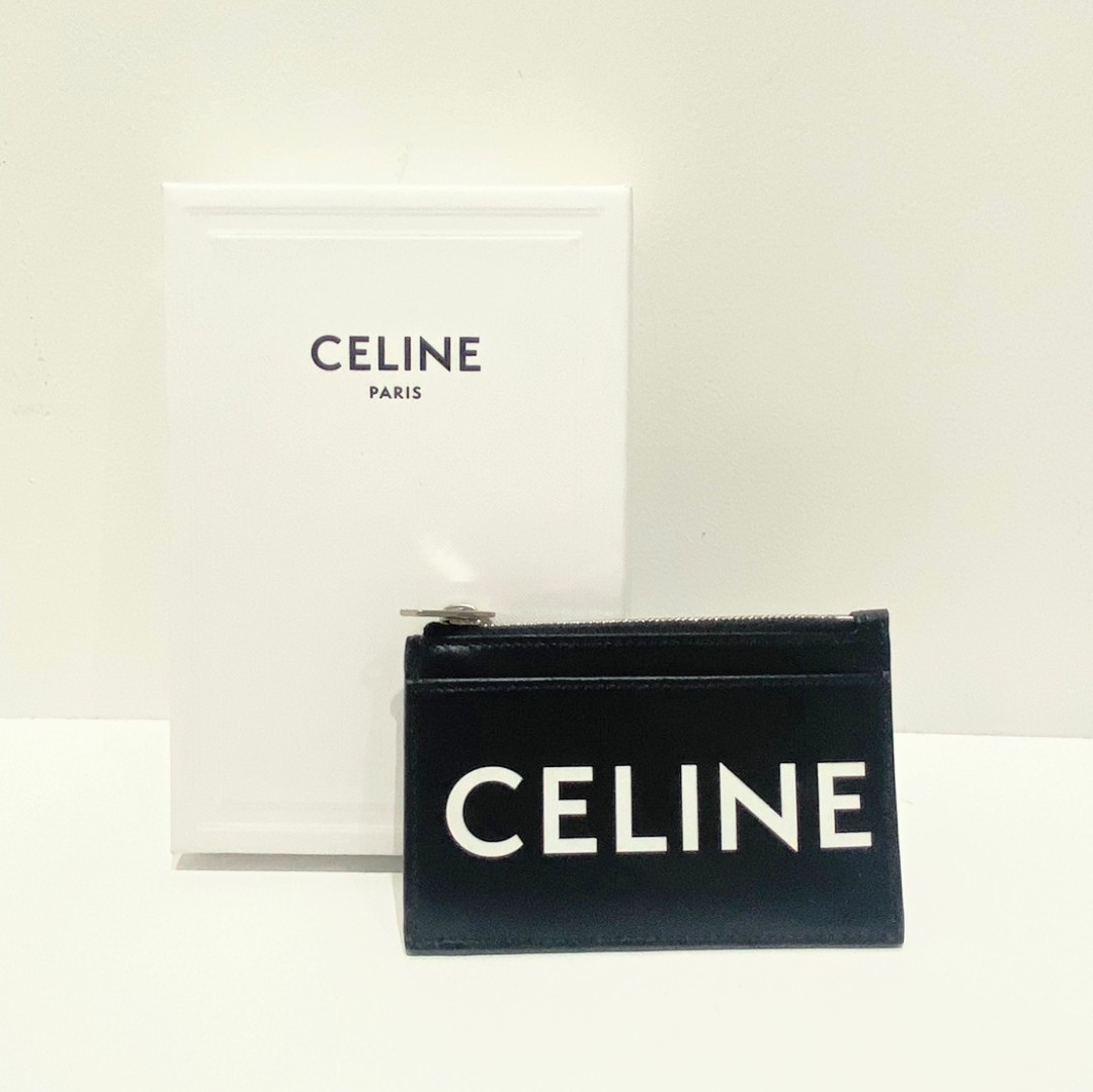 限定商品 新品:未使用 CELINE カードケースロゴ ブラック(ユニセックス