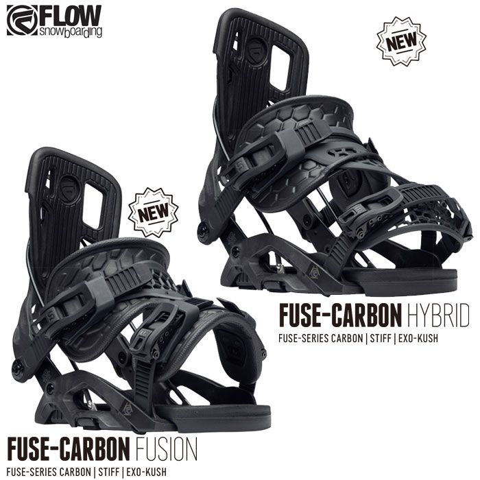 スノーボード ビンディング 金具 23-24 FLOW フロー フューズ カーボン FUSE CARBON FUSION HYBRID 日本正規品