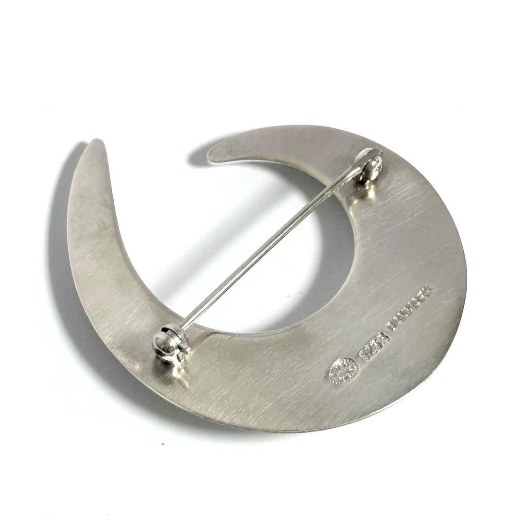 超美品】ジョージジェンセン レディース 三日月 ブローチ シルバー 925