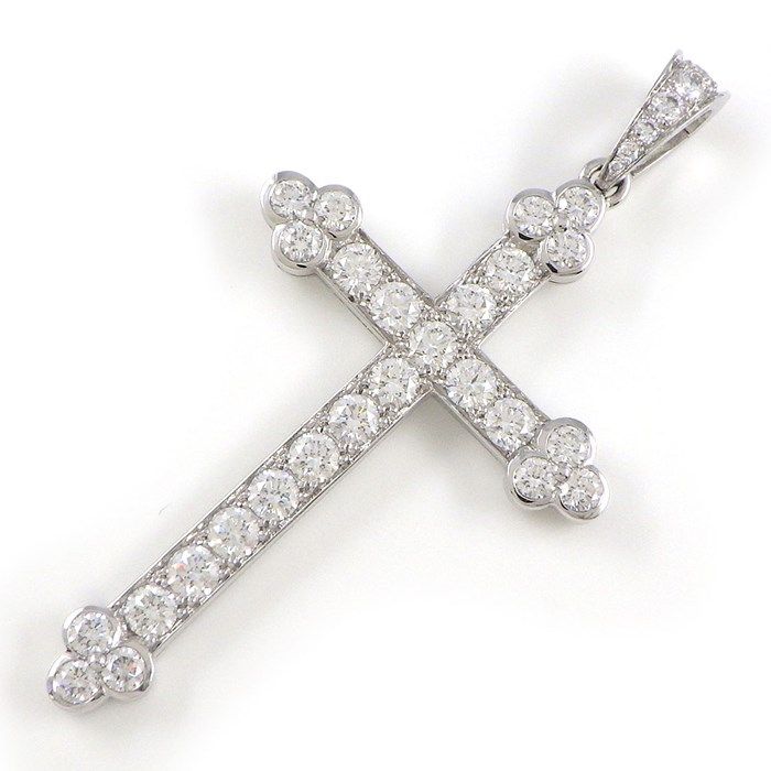 カルティエ Cartier ペンダントトップ チャーム ゴシック クロス