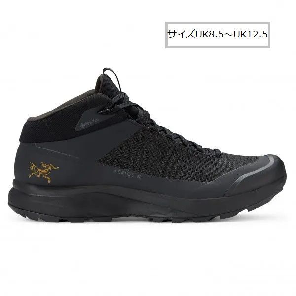 【 即納 】 アークテリクス エアリオス FL2 MID ゴアテックス メンズ ( Black / Black ) | ARC'TERYX Aerios FL 2 Mid GTXサイズ UK8.5～UK12.5