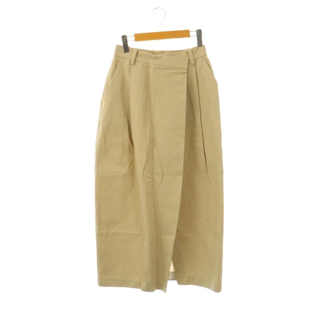 リアムプラージュ RIAM-PLAGE 25SS タックドスカート タイトスカート 36 ベージュ |ES OS SH