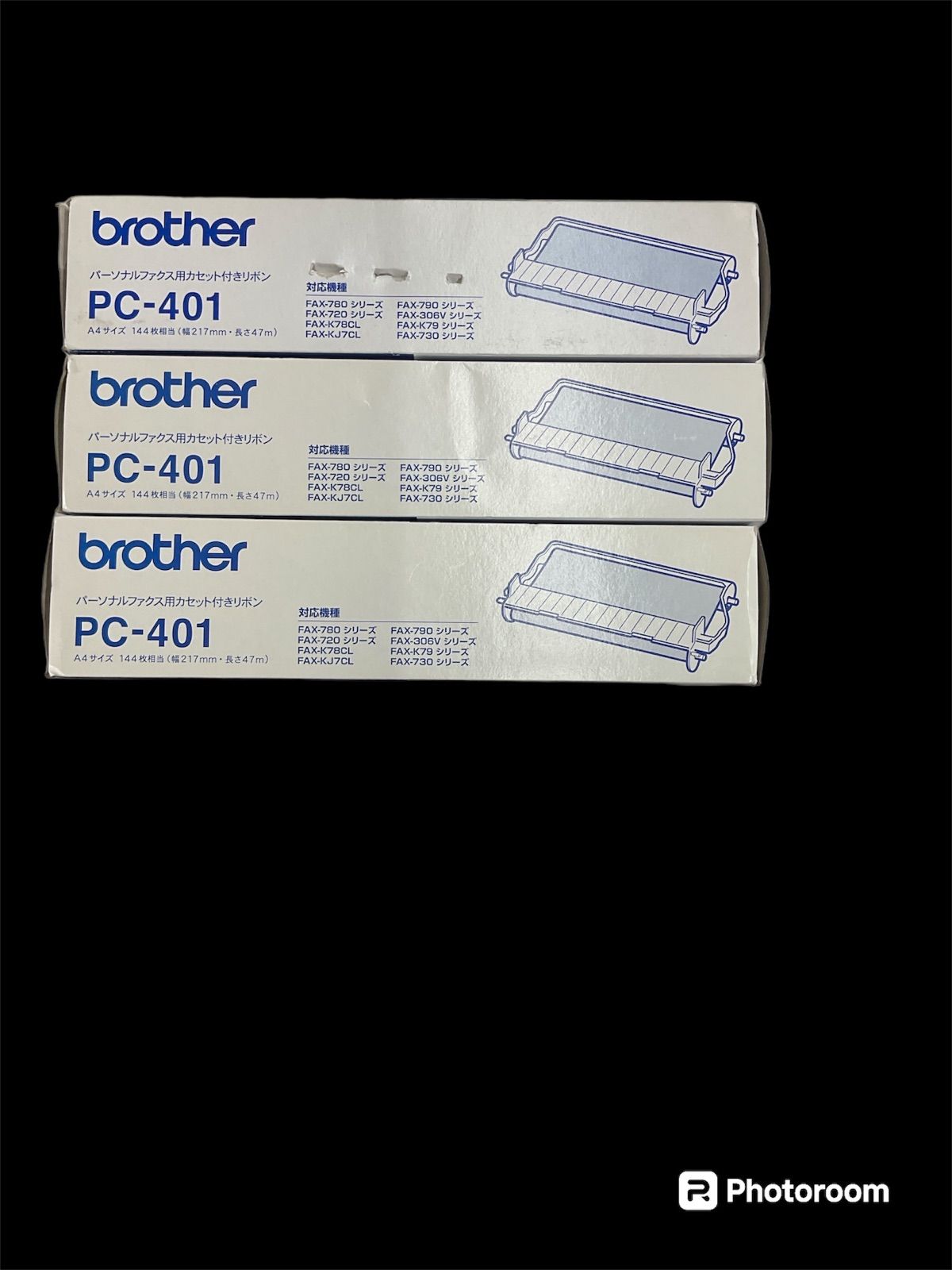 ブラザー ファックス用リボンカートリッジ PC401 29120】 3個セット ブラザー ファックス用リボンカートリッジ PC401