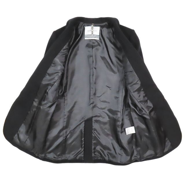 美品 24aw ボーダーズアットバルコニー BORDERS at BALCONY SHAWL COLLAR MELTON JACKET ショールカラー  メルトン ジャケット 1B ブレザー コート ミディ丈 ヘチマカラー サイズ36 アウター M ブラック 黒 - メルカリ
