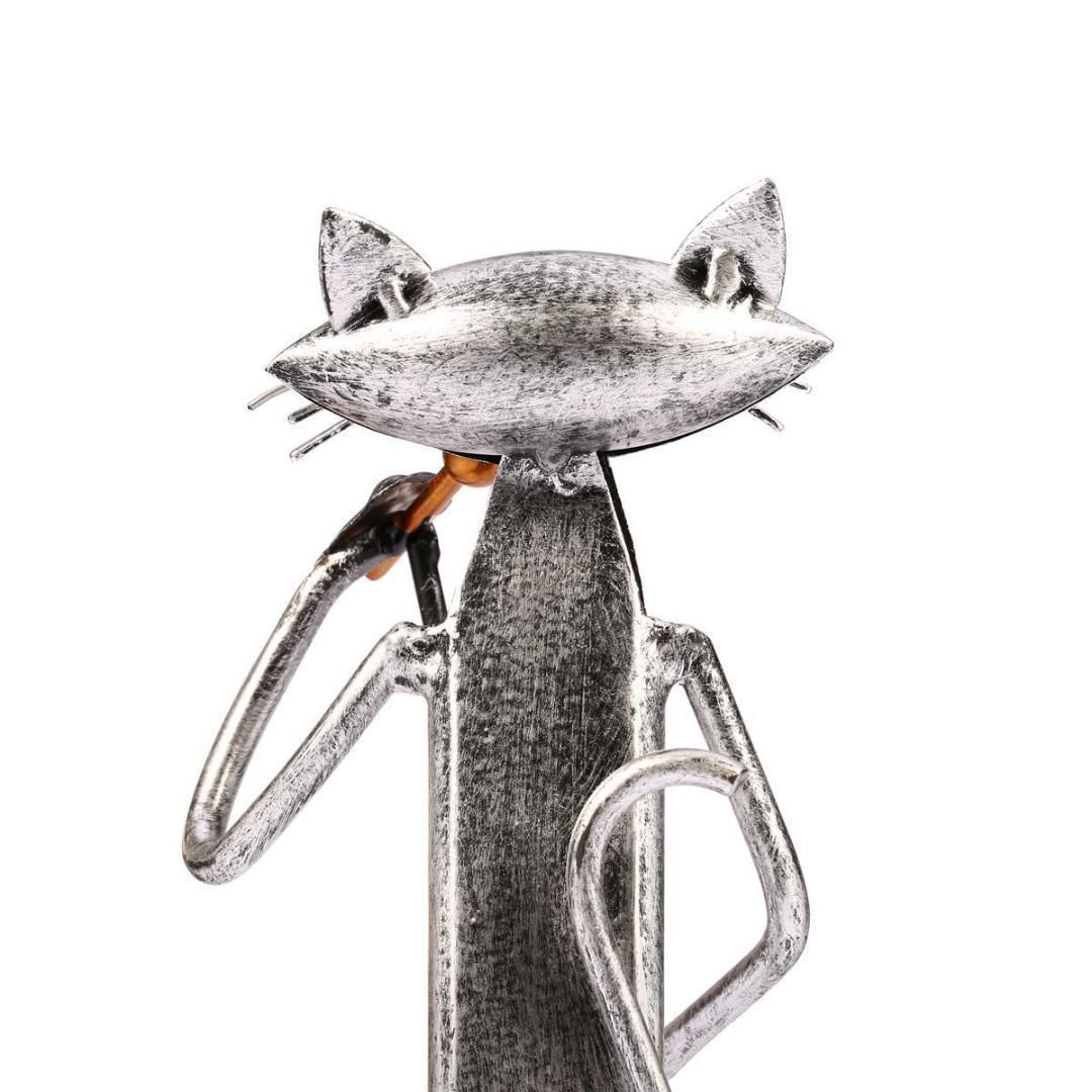 アイアンワークス 金属猫にゃんこ バンド 3種セット インテリア置物 アイアンワークス 金属猫にゃんこ バンド 3種セット インテリア