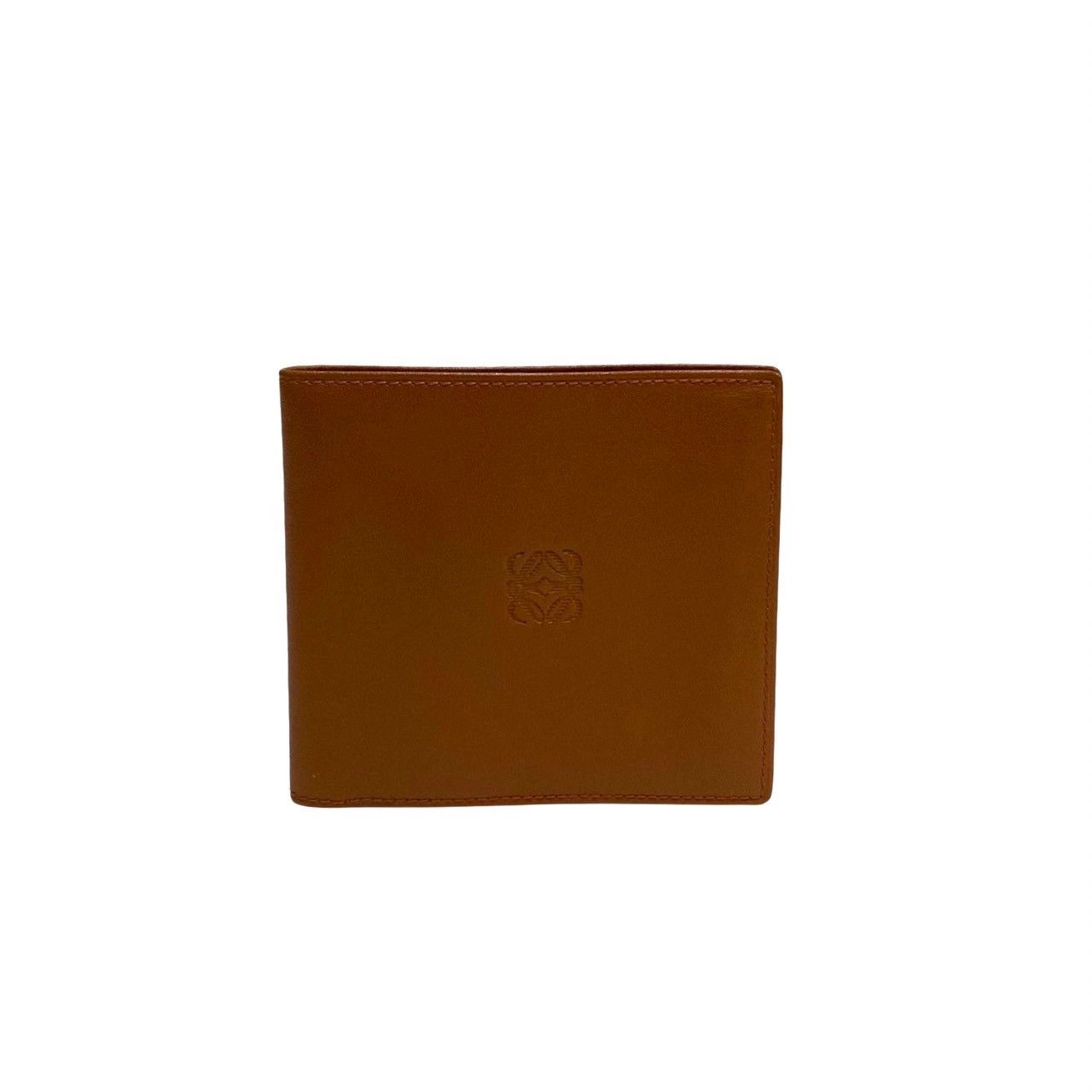 未使用保管品 希少品 保存袋付 LOEWE ロエベ アナグラム ロゴ レザー 