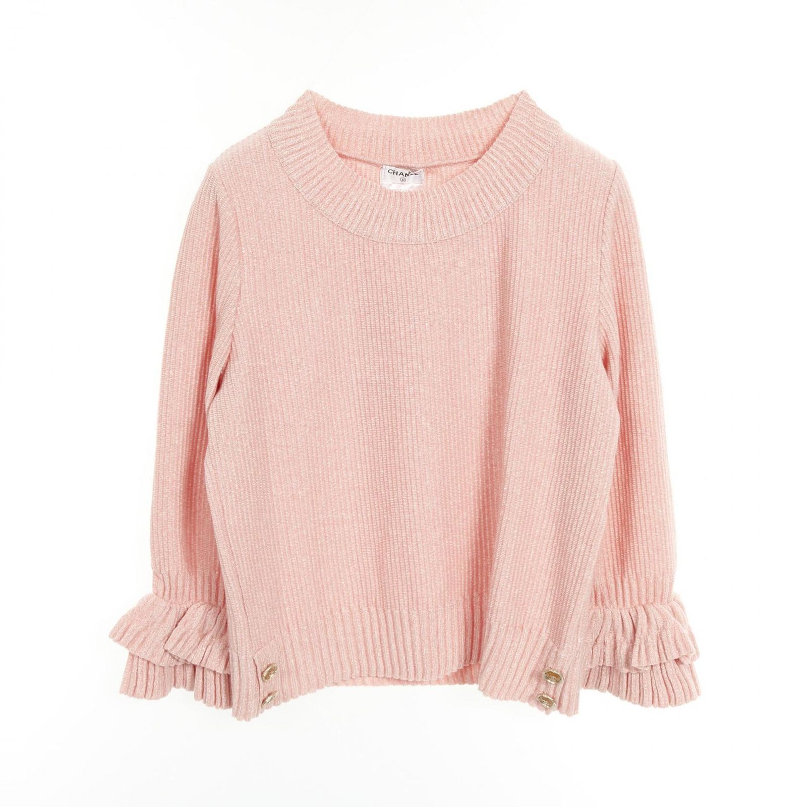 シャネル CHANEL ニット ココマークボタン P45337K04799 カシミヤ ファブリック ニット レディース Used A