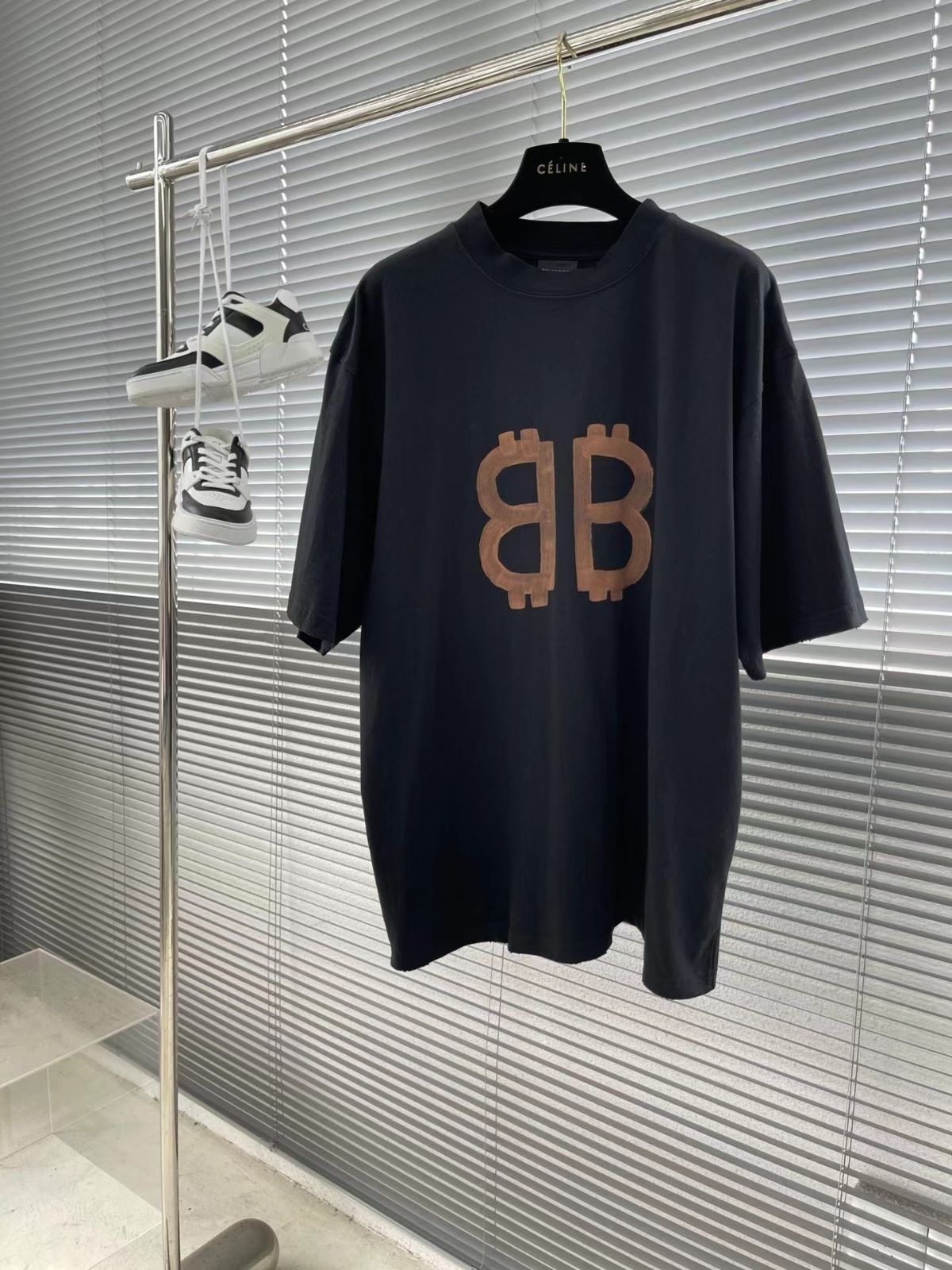 新品 BALENCIAGA CRYPTO TEE BLACK Tシャツ XS ~ L