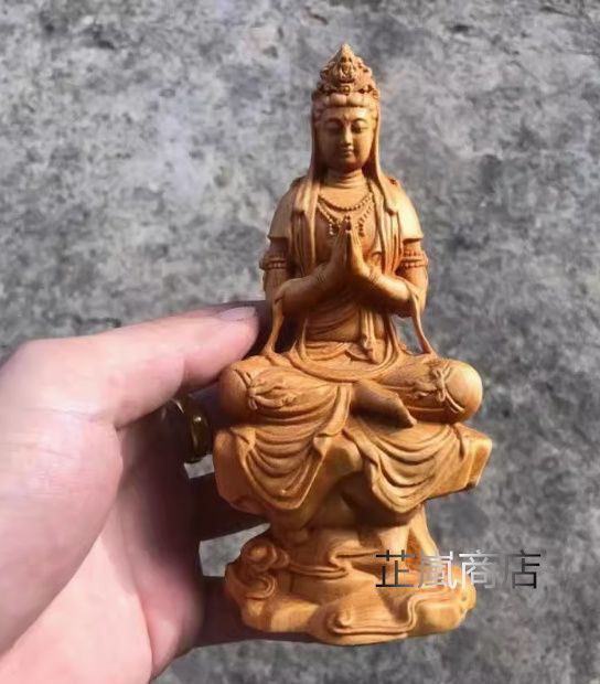 仏像 仏教美術 合十自在観音様 木の雕刻品 木彫り仏像 職人手作り 仏像 仏教美術 合十自在観音様 木の雕刻品 木彫り仏像 職人手作り