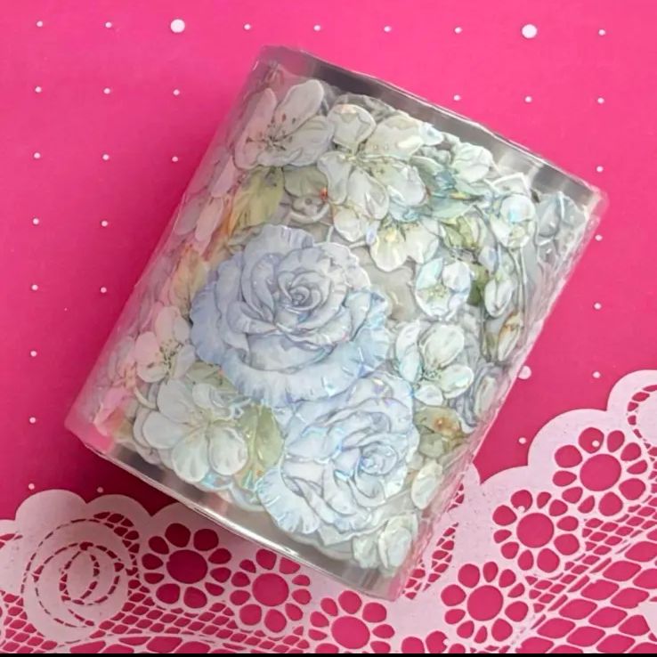 贝壳光 6cm×10m 云漫 海外マスキングテープ 海外マステ