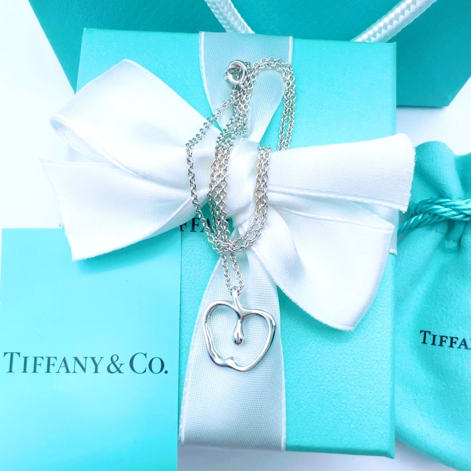 美品✨廃盤品 Tiffany ティファニーネックレス アップル りんご