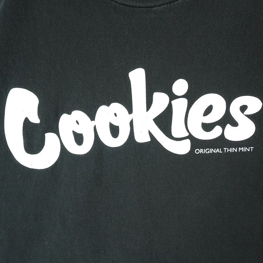 クッキーズCookies半袖Tシャツロゴプリントピスタグ黒ブラック白  